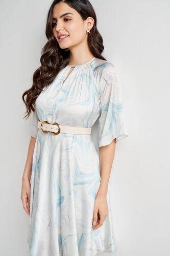 Multi Color Abstract Curved Dress, Multi Color, image 6